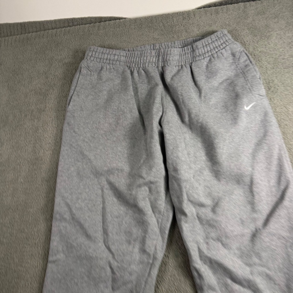 Nike Athletic Dept Gray Fleece Sweatpants XXL Straight Leg Embroidered Swoosh
